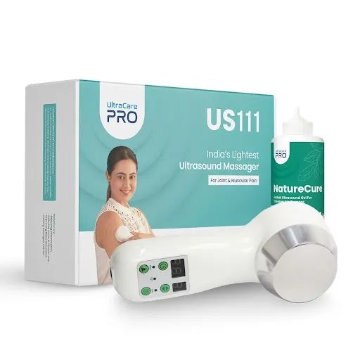 Ultracare Pro US111 portable ultrasound physiotherapy machine for therapeutic ultrasound applications.
