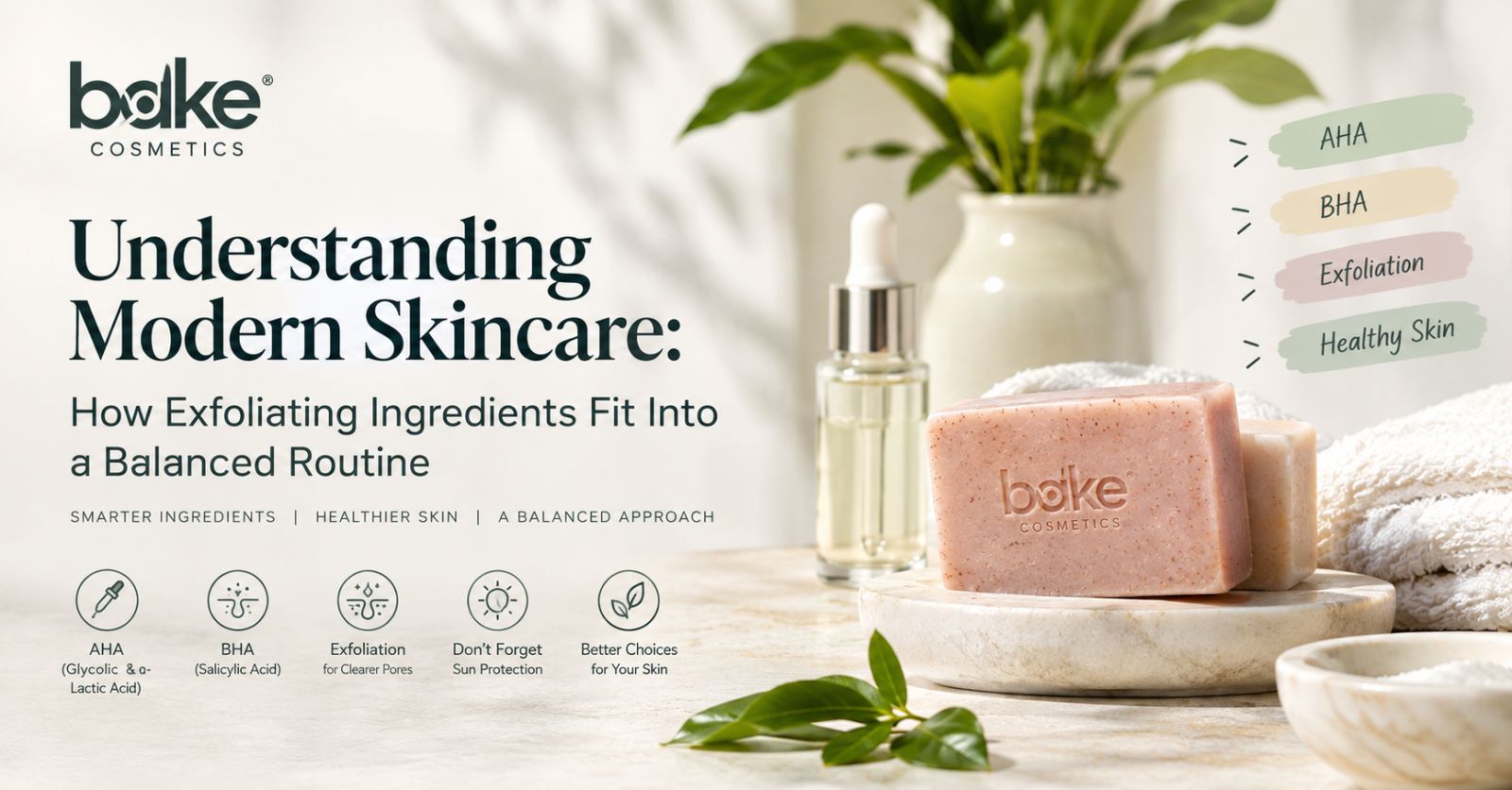 AHA and BHA skincare