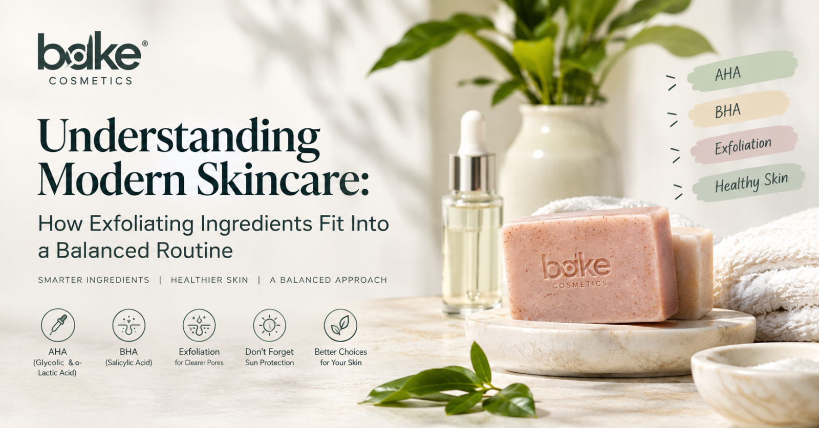 AHA and BHA skincare