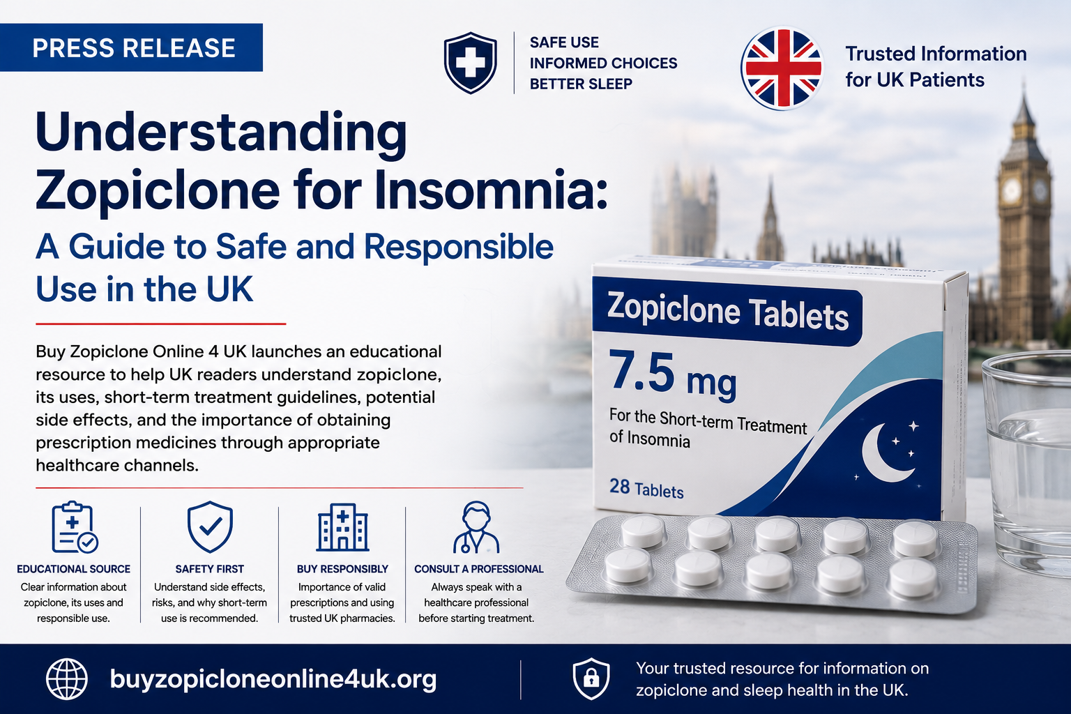 Zopiclone for insomnia safe and responsible use guide in the UK