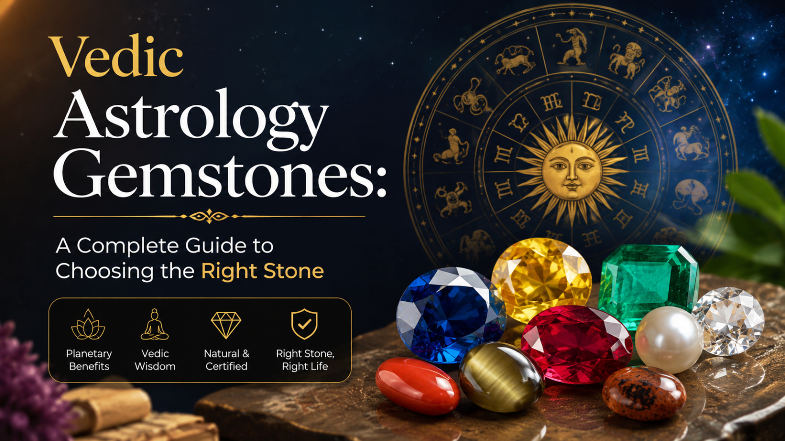 Vedic Astrology Gemstones: A Complete Guide to Choosing the Right Stone