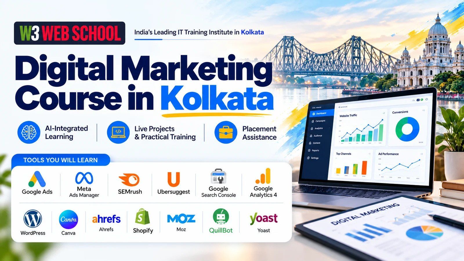 W3 Web School Offers Practical Digital Marketing Course in Kolkata for Career-Focused Learners