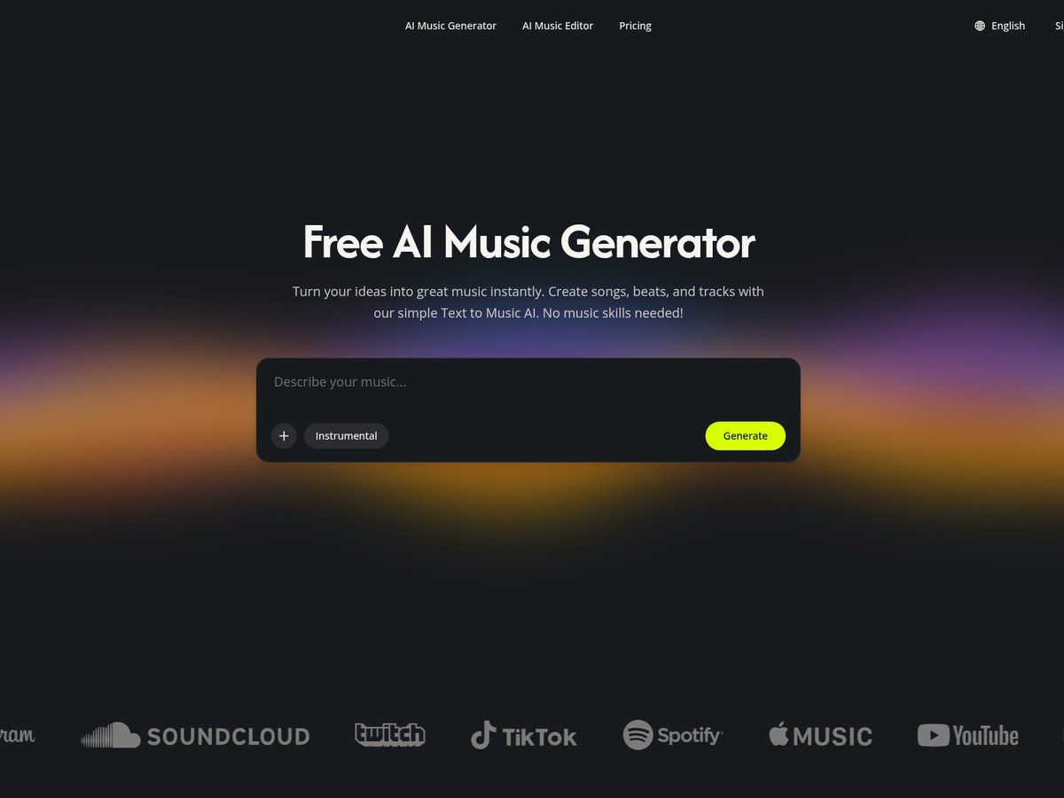 WAV AI free AI music generator and studio tools