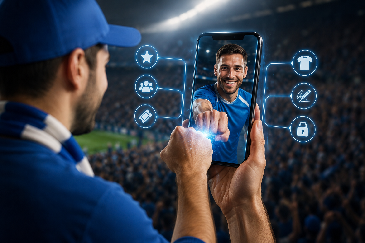 Fantasy sports platform concept showing fan engagement, franchise growth, and digital sports community.