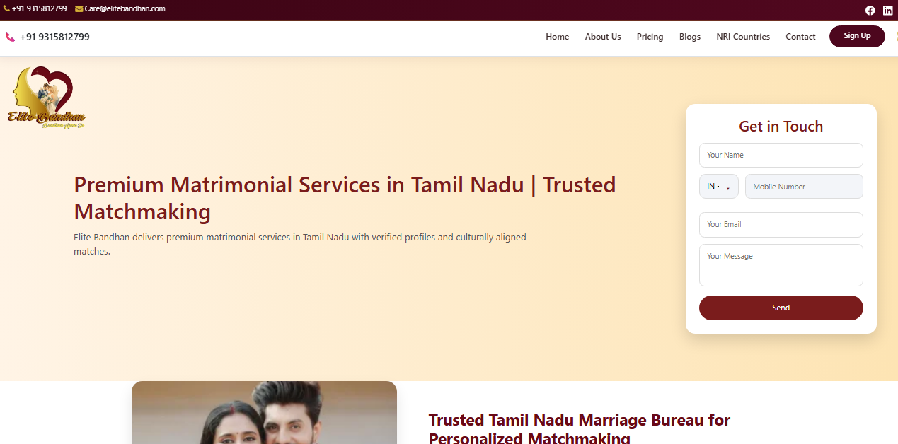 Which matrimony is best in Tamilnadu ?