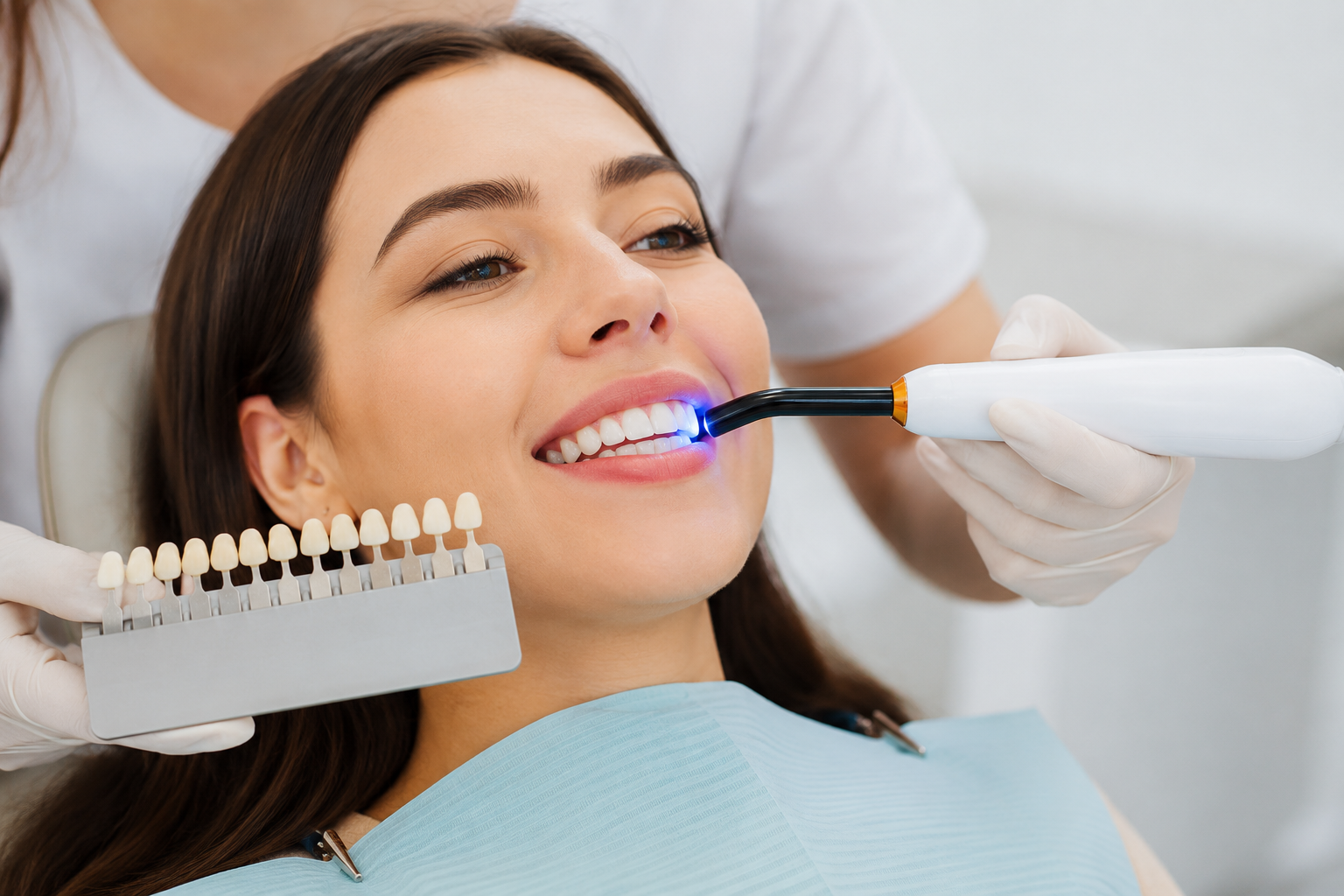 Professional teeth whitening treatment at Alpha Plus Dental Center